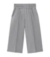 Loewe Wool-blend Cropped Trousers In Grey