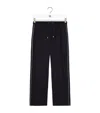 Loewe Wool-blend Drawstring Trousers In Blue