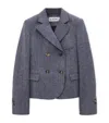 LOEWE WOOL-BLEND HERRINGBONE BLAZER