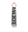 Loewe Wool-blend Logo Scarf In Grey