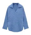 Loewe Long-sleeved Wool Sweater In Blue
