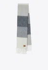 Loewe Wool-blend Ribbed Scarf In Multi