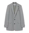 Loewe Wool-blend Single-breasted Blazer In Gray