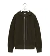 Loewe Wool-blend Terry Anagram Hoodie In Green
