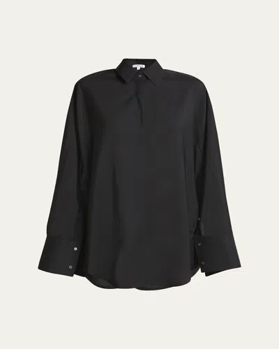 LOEWE WOOL BUTTON DOWN BLOUSE