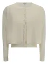 Loewe Wool Cardigan In Neutrals