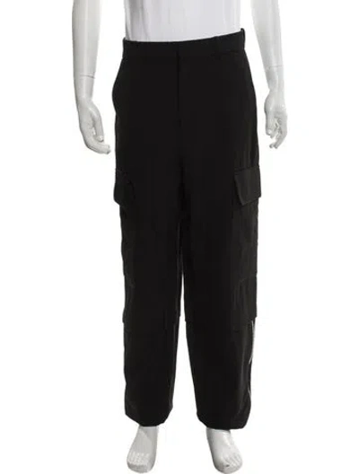 Pre-owned Loewe Wool Cargo Pants In Black