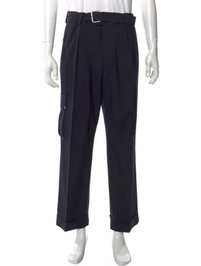 Pre-owned Loewe Wool Cargo Pants In Blue
