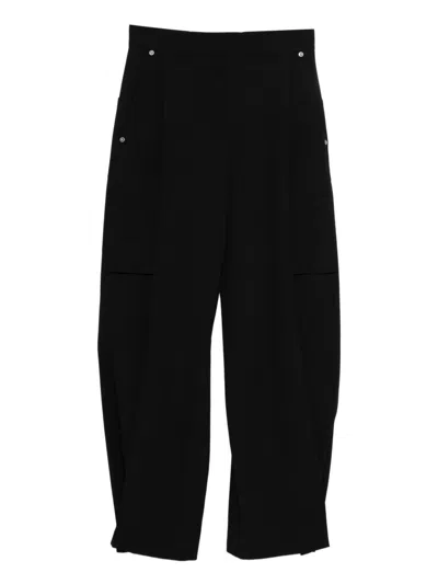 Loewe Wool Cargo Trousers In Black