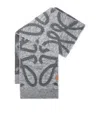 Loewe Wool-cashmere Anagram Scarf In Gray