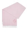 Loewe Womens Soft Pink Anagram-pattern Wool And Cashmere-blend Scarf In Pink