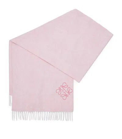 LOEWE WOOL-CASHMERE ANAGRAM SCARF