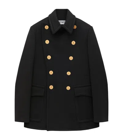 LOEWE LOEWE WOOL-CASHMERE PEA COAT