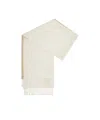 Shop Loewe Scarf In Wool And Cashmere In White