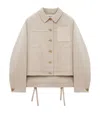 Loewe Wool-cashmere Workwear Jacket In Beige