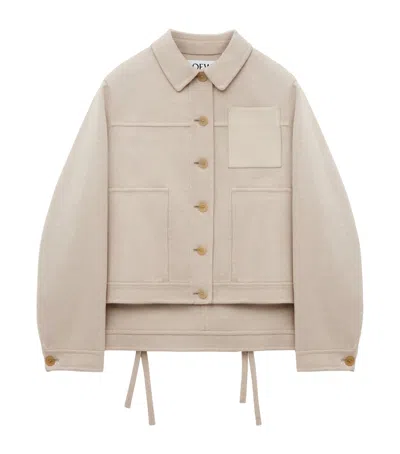 LOEWE WOOL-CASHMERE WORKWEAR JACKET
