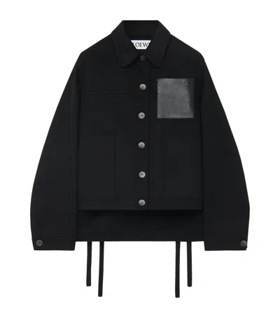 LOEWE WOOL-CASHMERE WORKWEAR JACKET