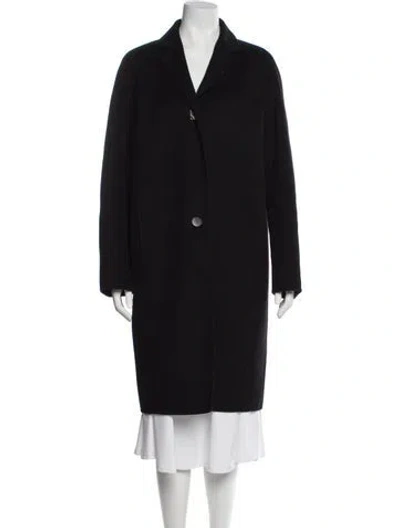 Pre-owned Loewe Wool Coat In Black