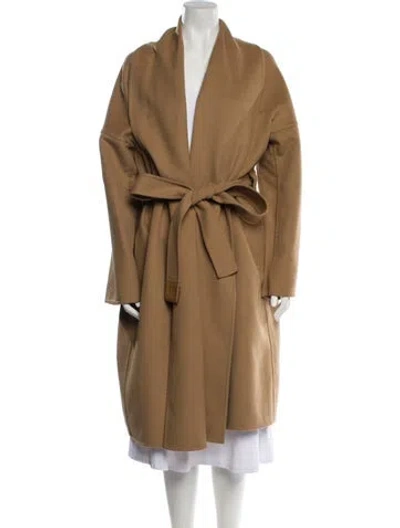 Pre-owned Loewe Wool Coat In Brown