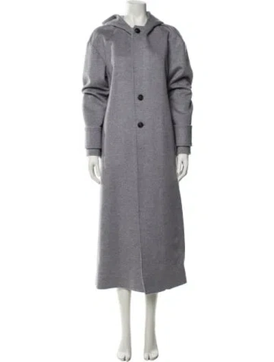 Pre-owned Loewe Wool Coat In Gray