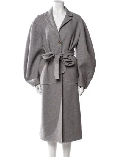 Pre-owned Loewe Wool Coat In Gray