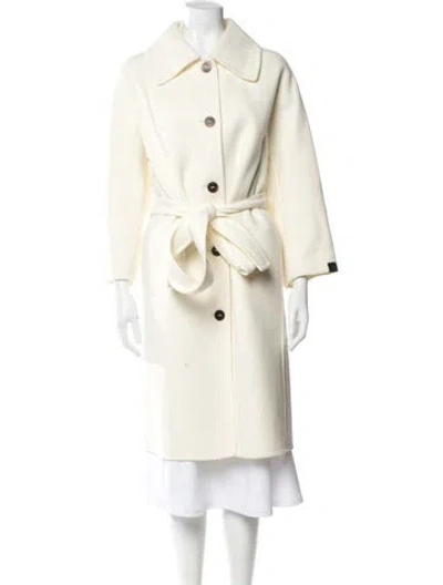 Pre-owned Loewe Wool Coat In Neutral