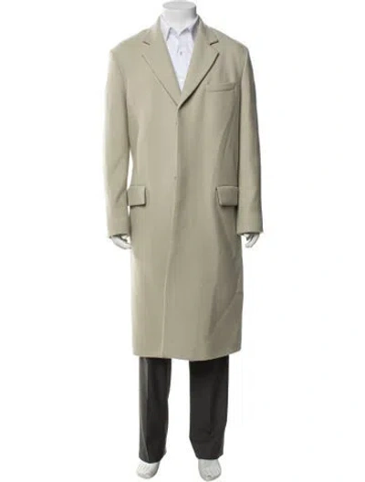 Pre-owned Loewe Wool Coat In Neutrals