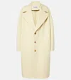 Loewe Wool-blend Relaxed-fit Coat In Yellow