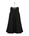 Loewe Double Layer Dress In Black