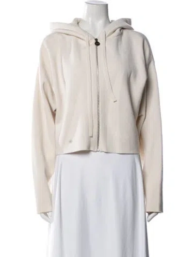 Pre-owned Loewe Wool Crew Neck Hoodie In Neutral