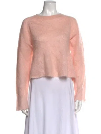 Pre-owned Loewe Wool Crew Neck Sweater In Pink