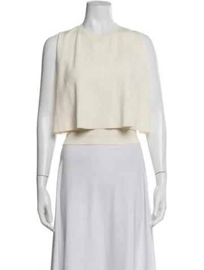 Pre-owned Loewe Wool Crew Neck Sweater W/ Tags In White