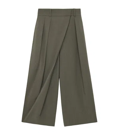 LOEWE WOOL CROPPED WRAP TROUSERS