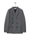 Loewe Wool Double-breasted Blazer In Black