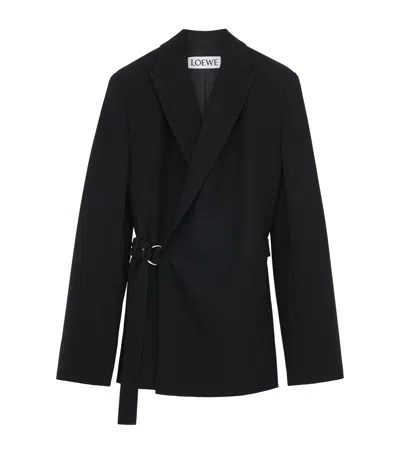 LOEWE WOOL DRAPED BLAZER