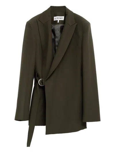 LOEWE LOEWE WOOL DRAPED BLAZER JACKET