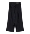 LOEWE WOOL DRAPED CROPPED TROUSERS