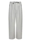 Loewe Pleated Drawstring Trousers In White