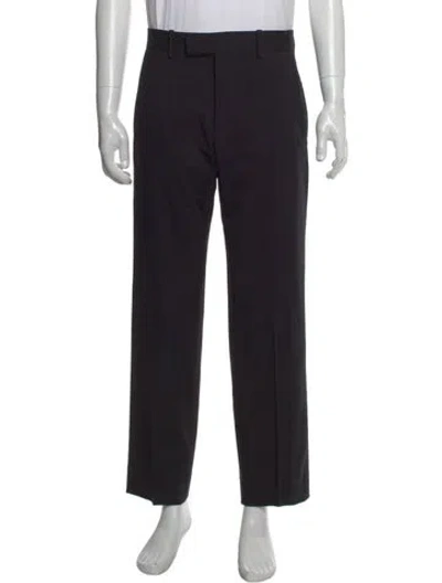 Pre-owned Loewe Wool Dress Pants In Black