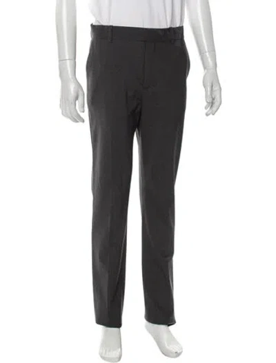 Pre-owned Loewe Wool Dress Pants In Gray