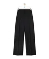 Loewe Wool High-waisted Casual Pants In Black