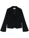 Loewe Black Wool Single-breasted Blazer In Black