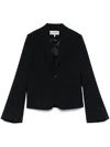Loewe Black Wool Single-breasted Blazer In Black