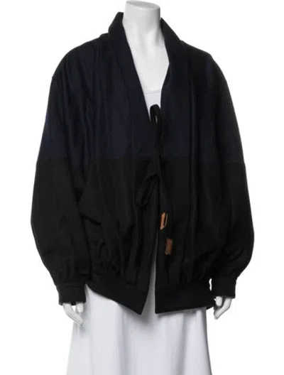 Pre-owned Loewe Wool Jacket In Black