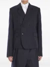 Loewe Short Jacket In Wool In Grey