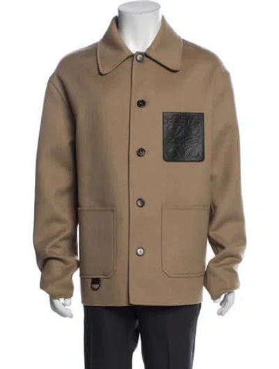 Pre-owned Loewe Wool Jacket In Neutral