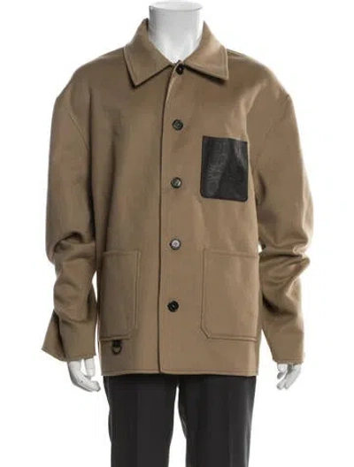 Pre-owned Loewe Wool Jacket In Neutral
