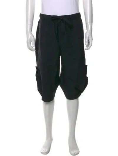 Pre-owned Loewe Wool Jogger Shorts In Black