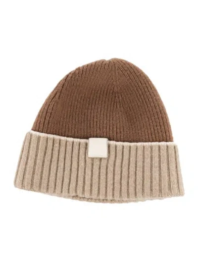 Pre-owned Loewe Wool Knit Beanie In Brown