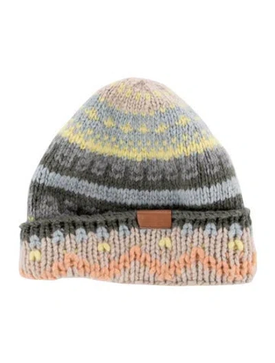 Pre-owned Loewe Wool Knit Beanie In Neutral